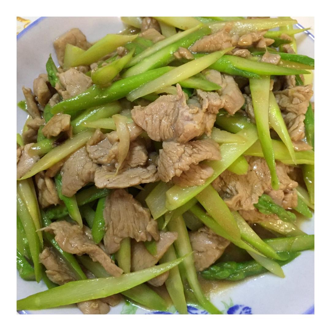 芦笋炒肉