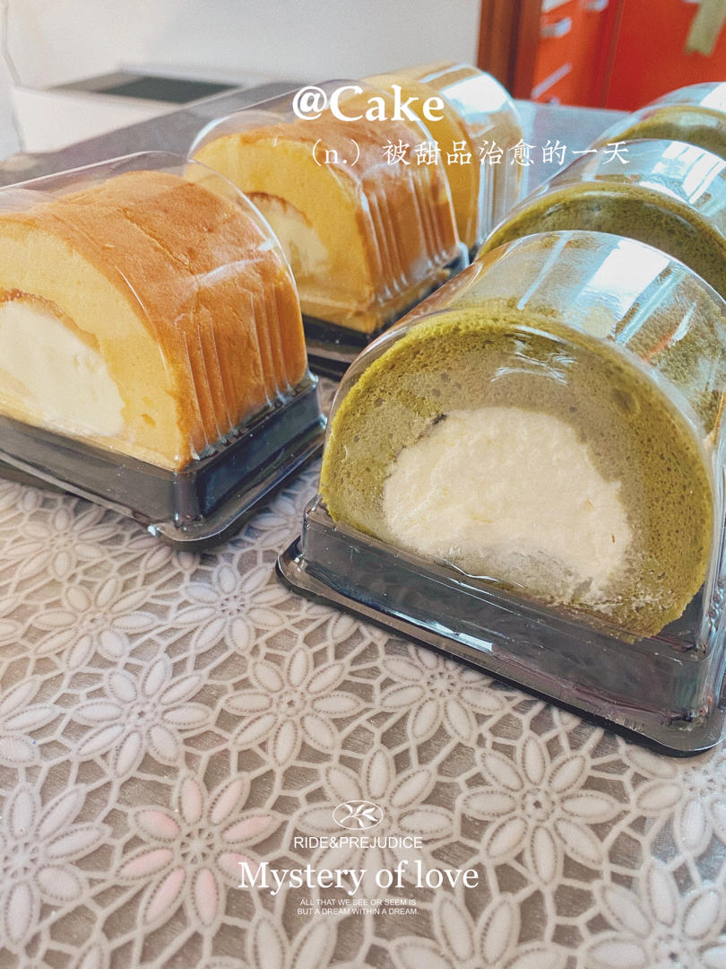 完美抹茶蜜豆蛋糕卷