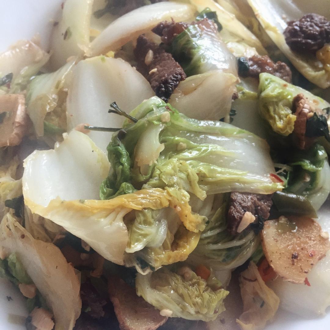 在家炒出街头小馆风味的炝炒圆白菜