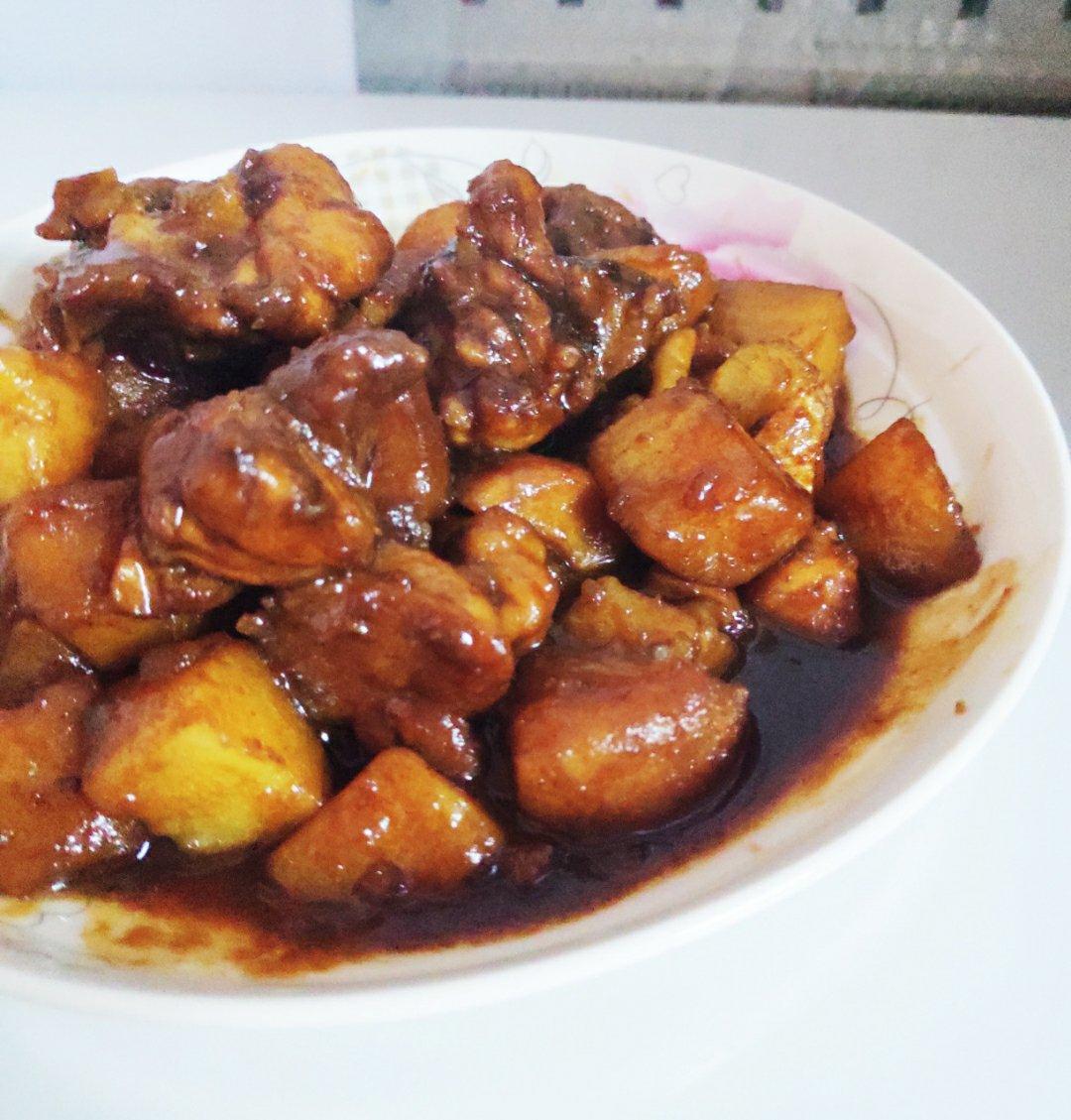 土豆焖鸡腿