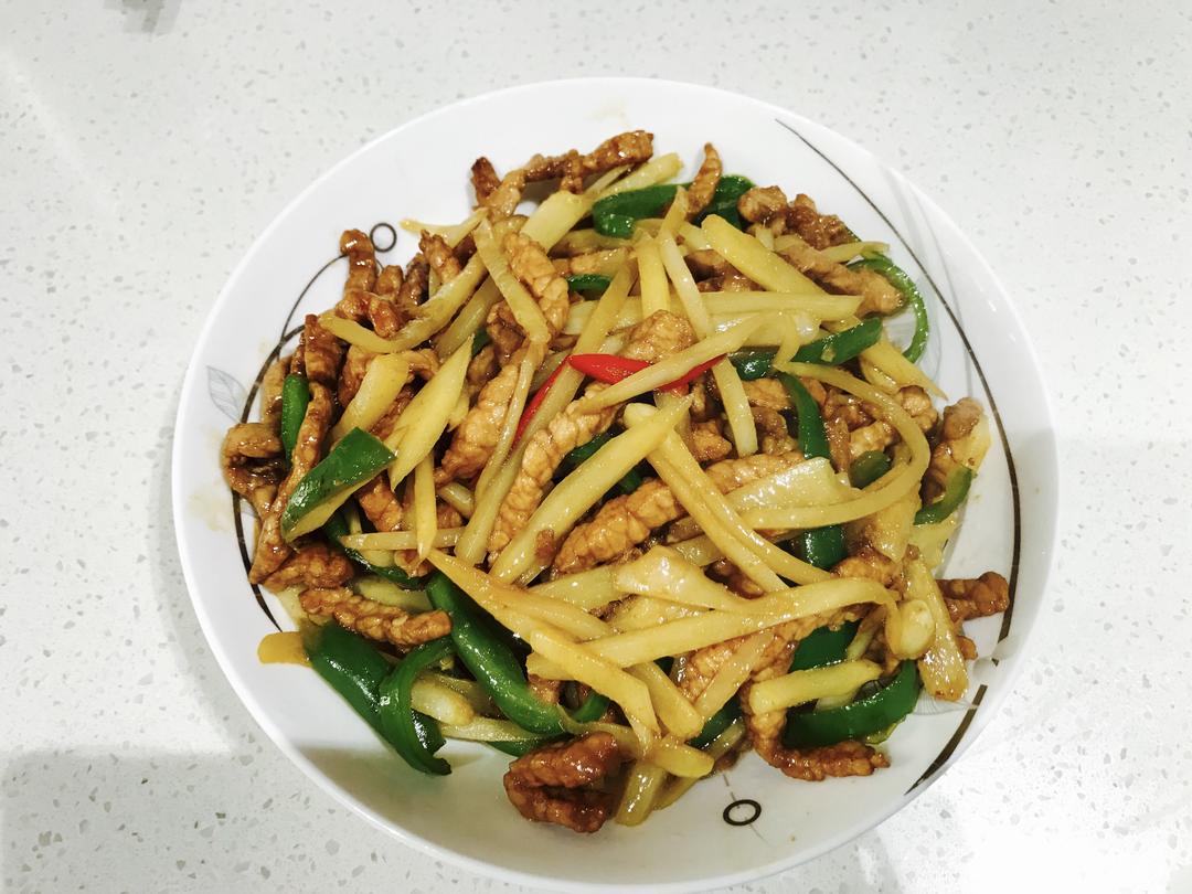 子姜肉丝的做法