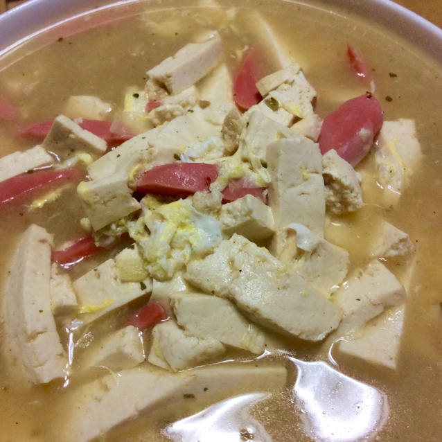 白菜豆腐汤
