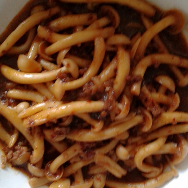 老干妈肉末白玉菇
