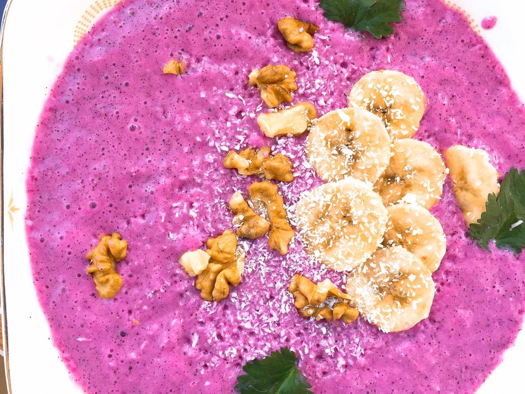 火龙果香蕉思慕昔--Vitamix版