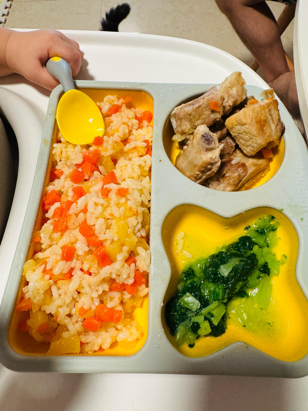 12M+宝宝辅食｜土豆排骨焖饭·干饭人吃了五块