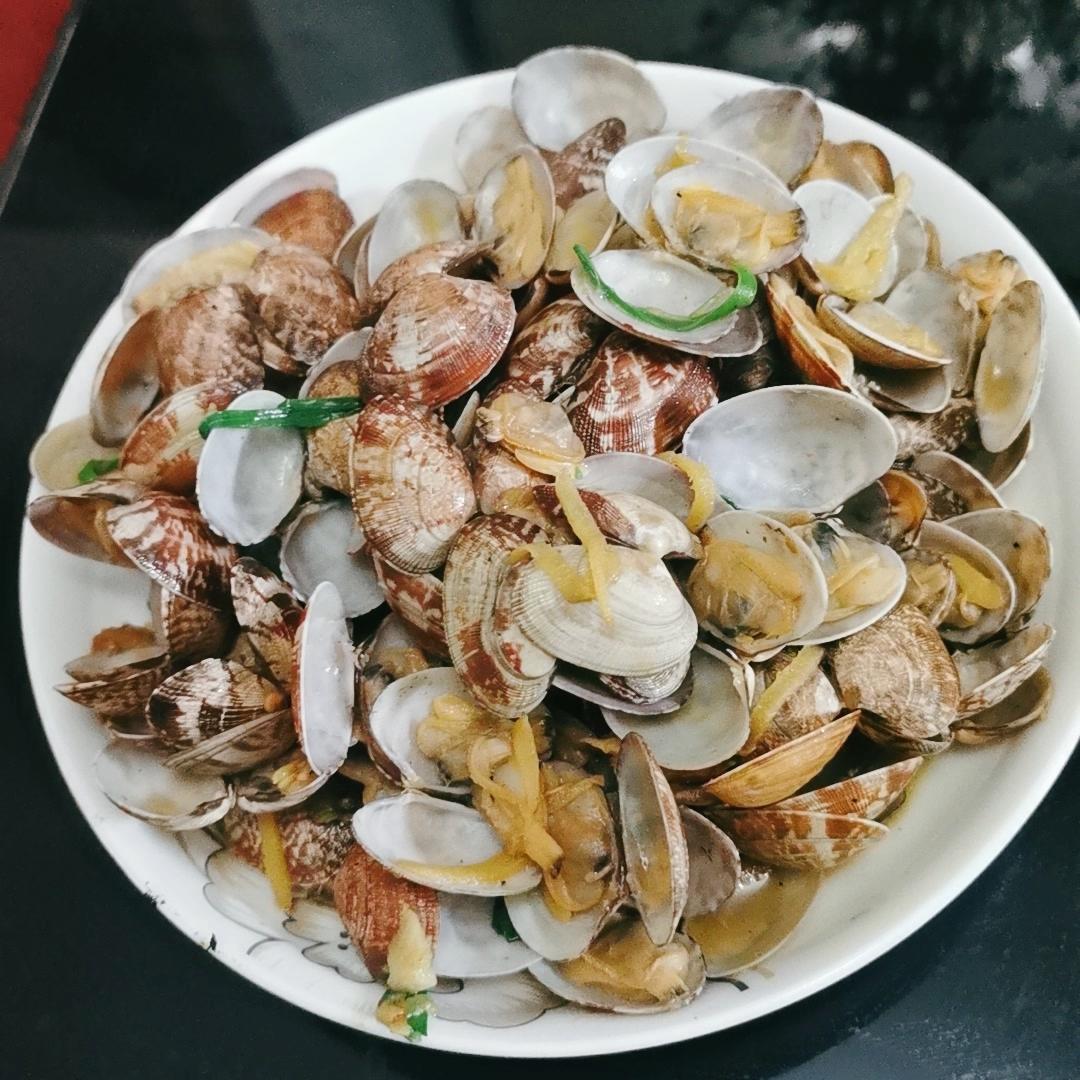 清炒葱姜蛤蜊