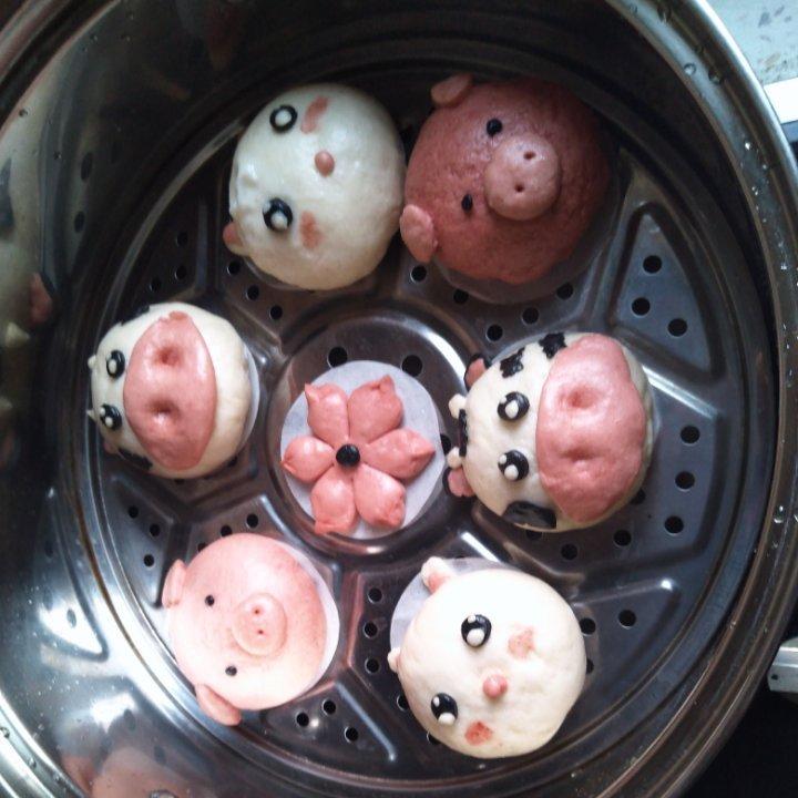 馨馨喵喵做的6款动物造型馒头