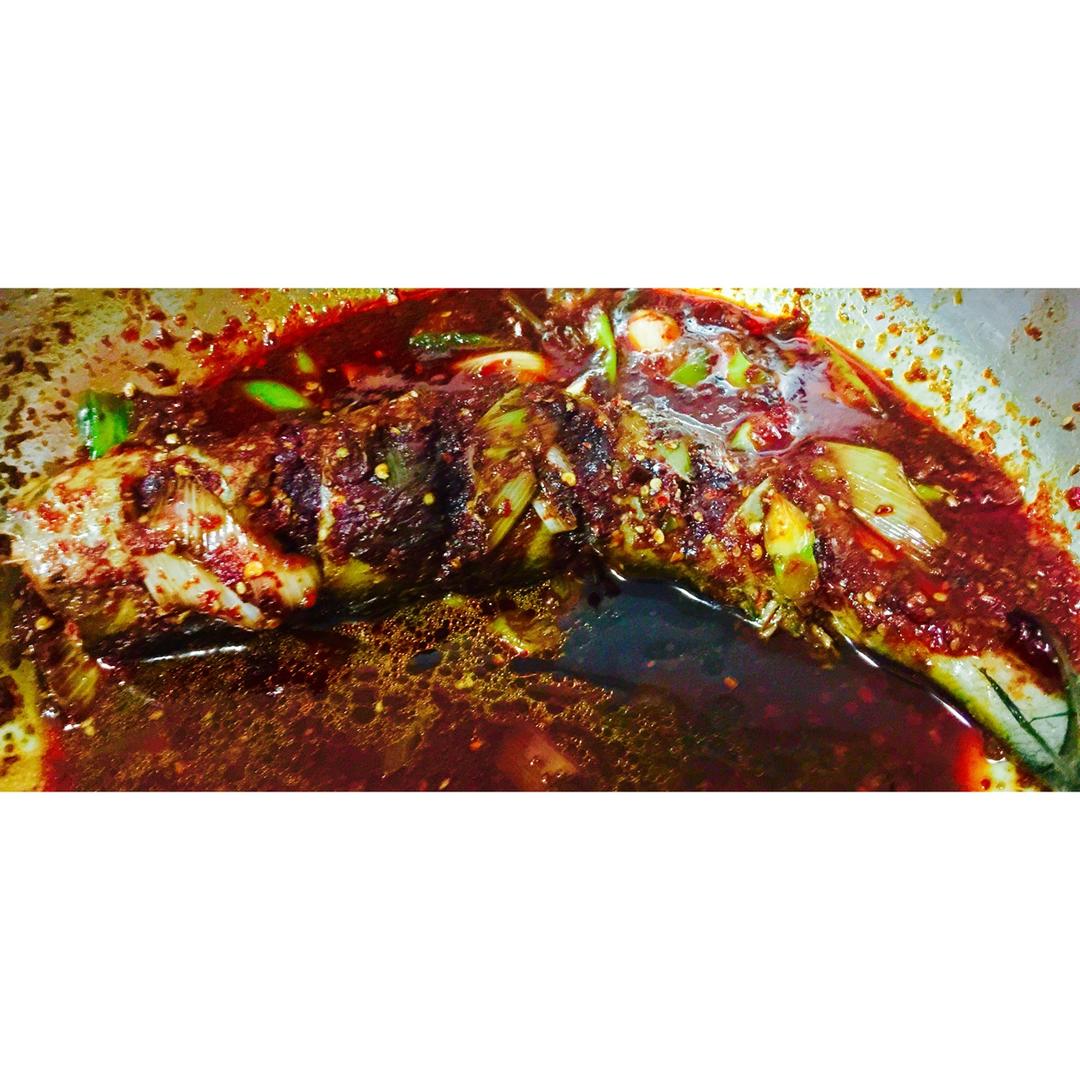 一路花开昆做的辣鱼抚顺朝鲜冷面店特色菜