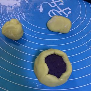爆浆紫薯仙豆糕的做法 步骤5