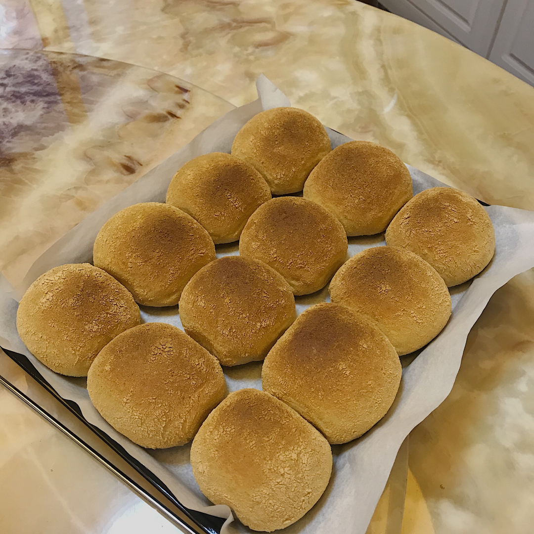 baglebagle做的黄豆粉面包