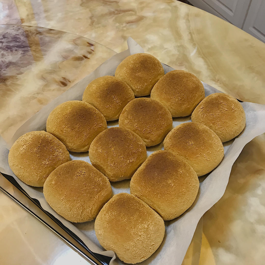 baglebagle做的黄豆粉面包