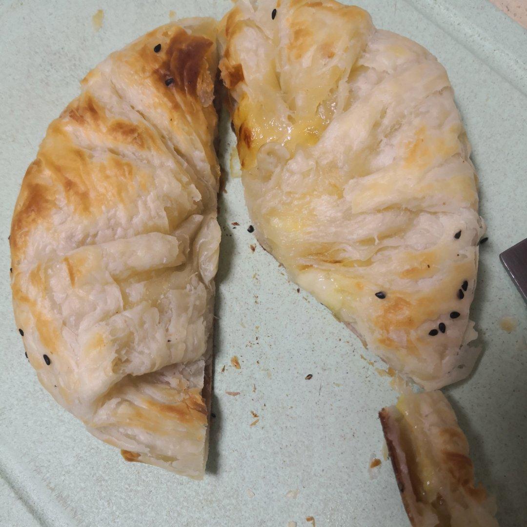 香蕉爆浆芝士饼