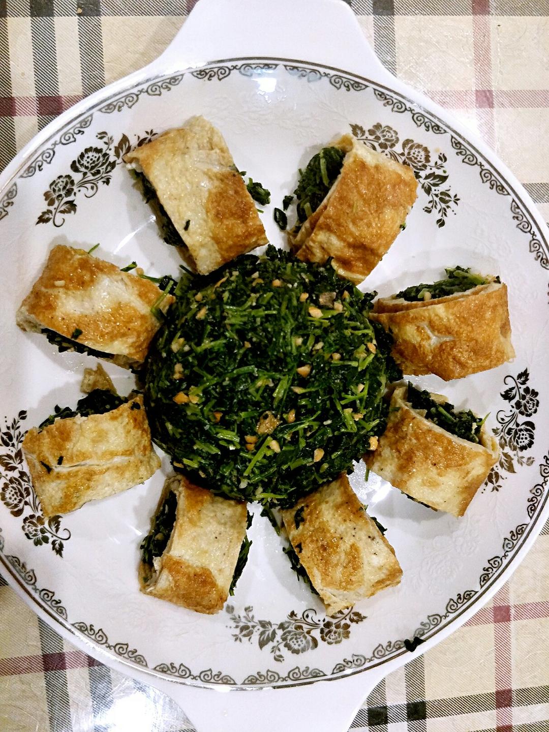 马兰核桃鸡蛋卷