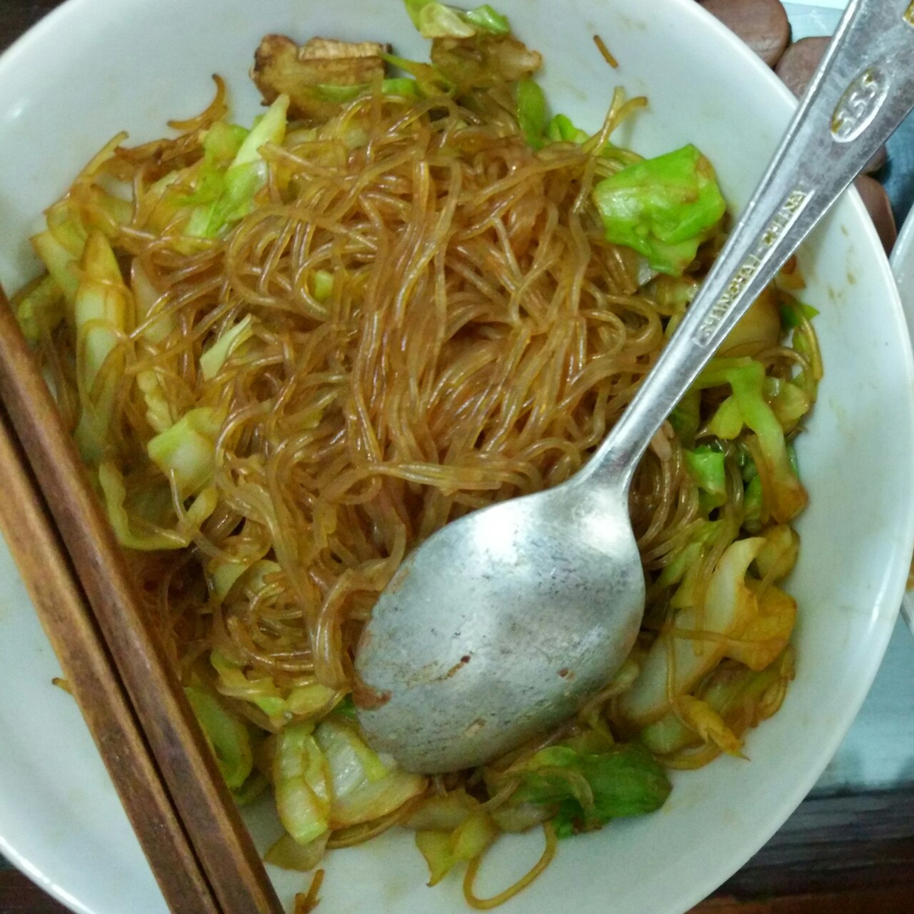 卷心菜炒粉丝 Glass noodles with Cabbage