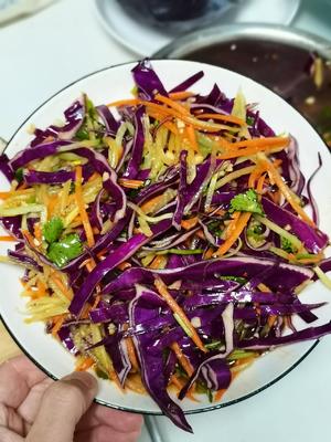 减脂蔬菜【凉拌紫甘蓝黄瓜】的做法 步骤5