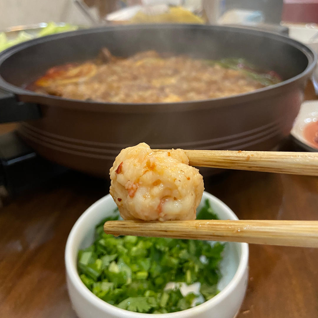 不加粉的Q弹虾滑