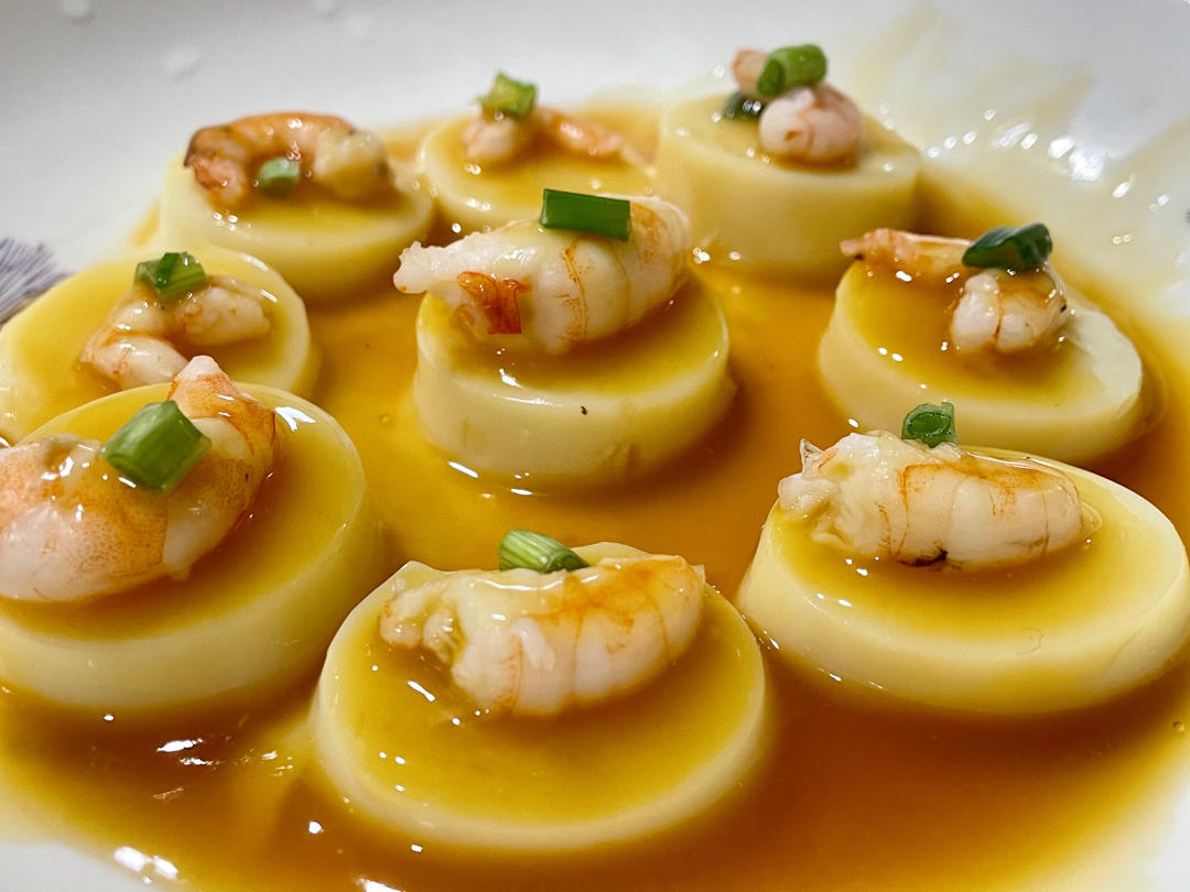 日本豆腐蒸虾仁