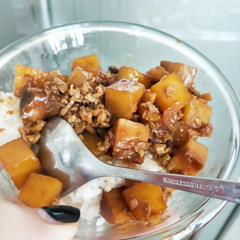 ㊙️香菇土豆肉沫拌饭❗️比外卖还好吃