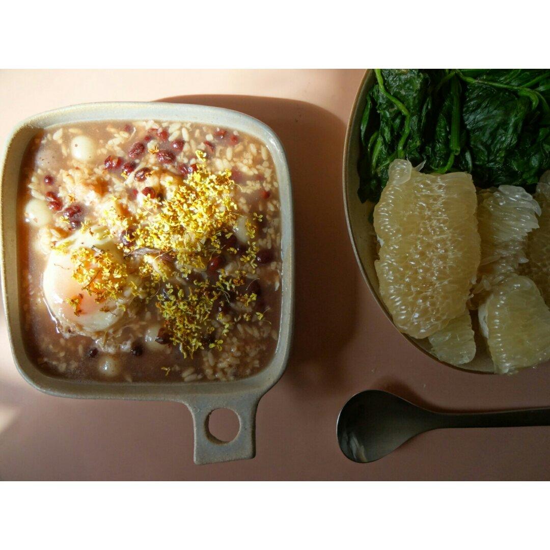 桂花蜜红豆（电饭锅版）