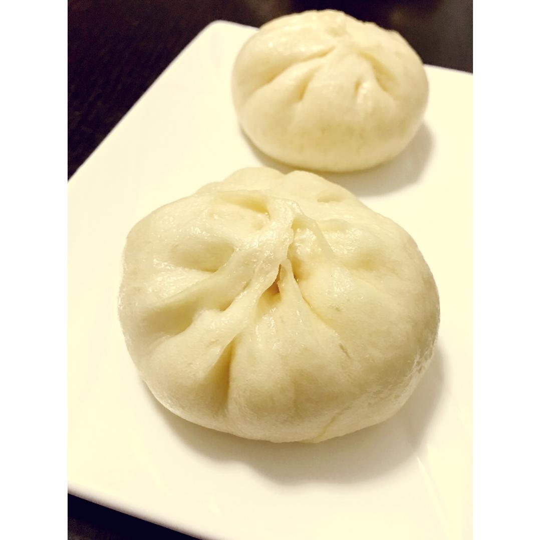 香草七七做的榨菜鲜肉包子