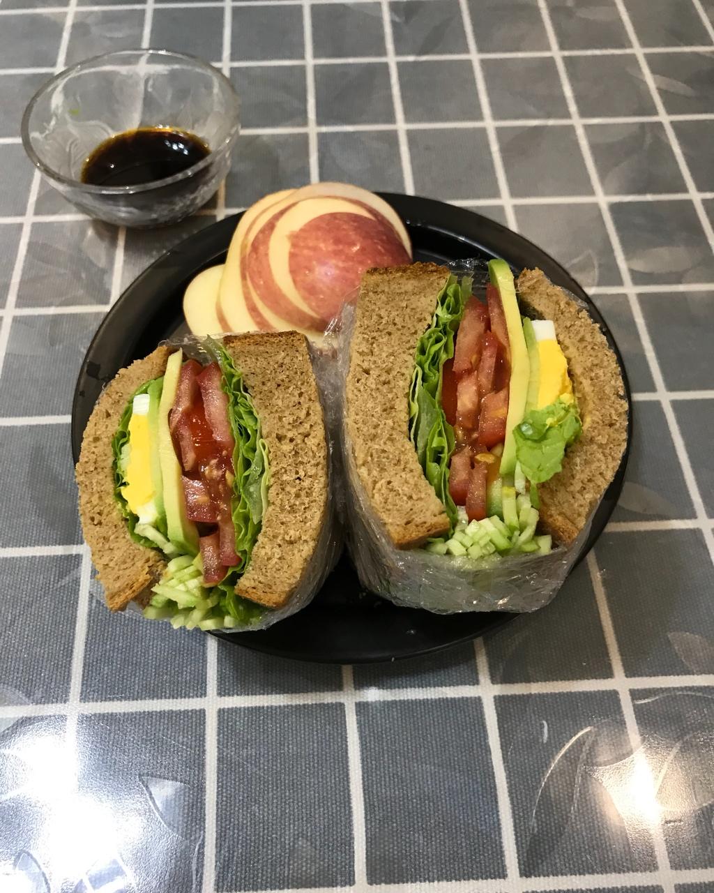 如何做超厚的沼三明治~详细tip！牛油果鸡蛋午餐肉三明治~