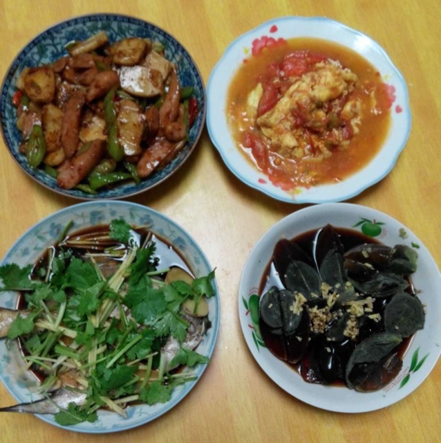 我为家人做晚餐