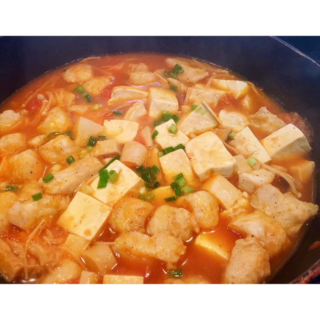 龙利鱼豆腐煲