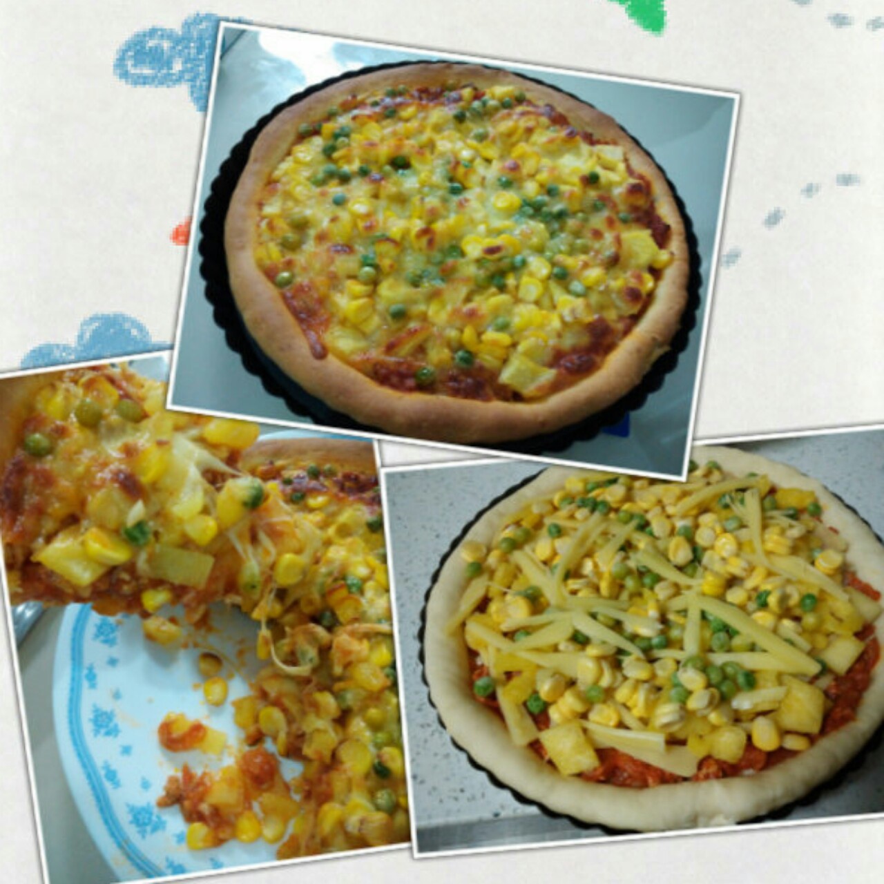 夏威夷pizza（附饼底冷冻法）