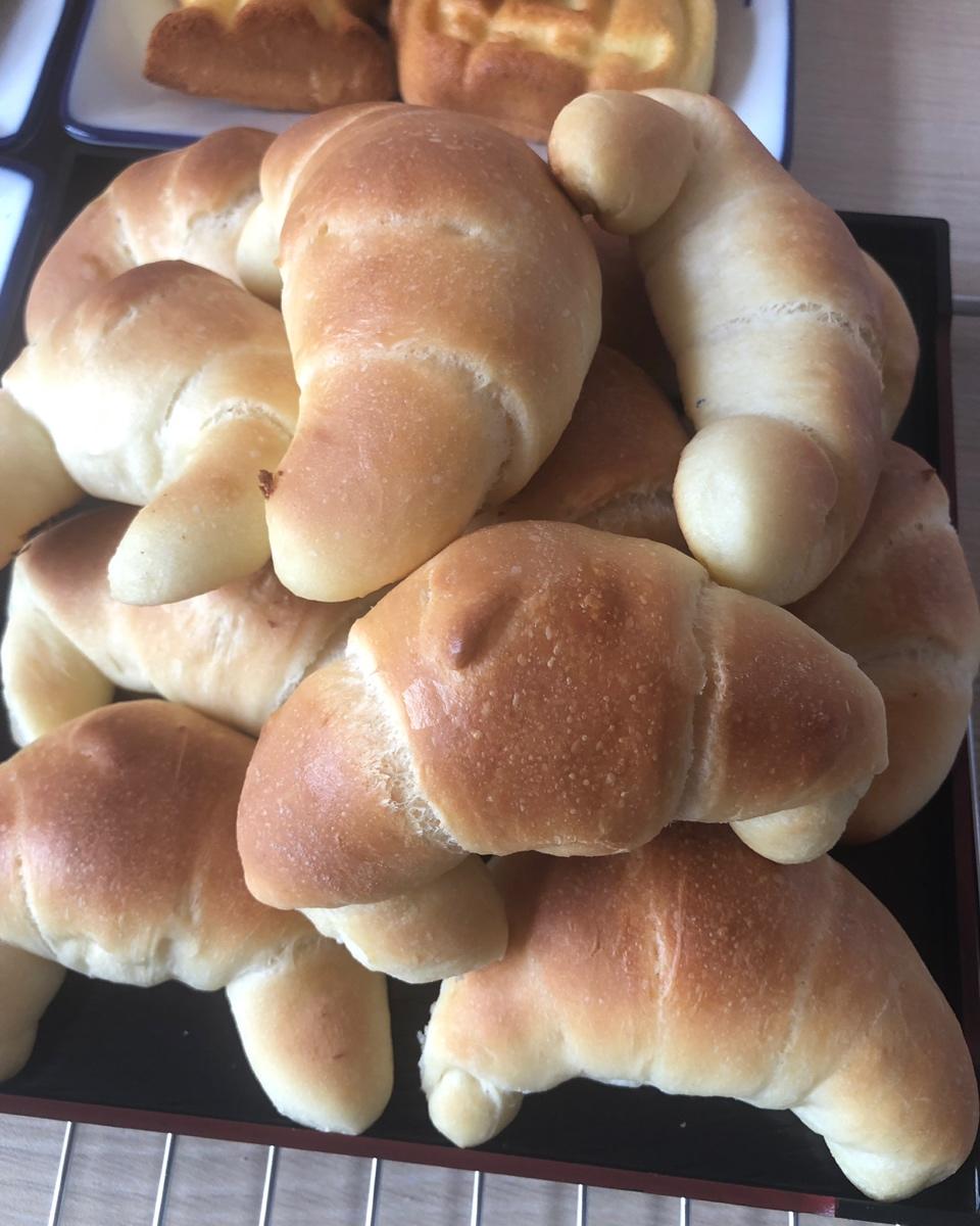 日式海盐牛角面包