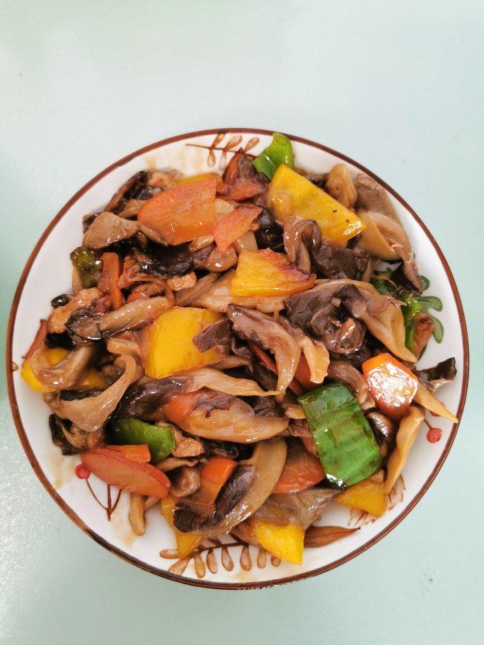 abcwhispered做的蚝油鲜蘑炒肉片