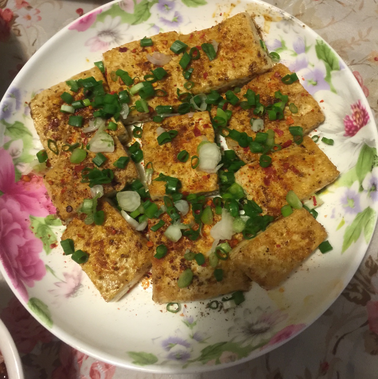 nicolebaby做的香辣铁板豆腐