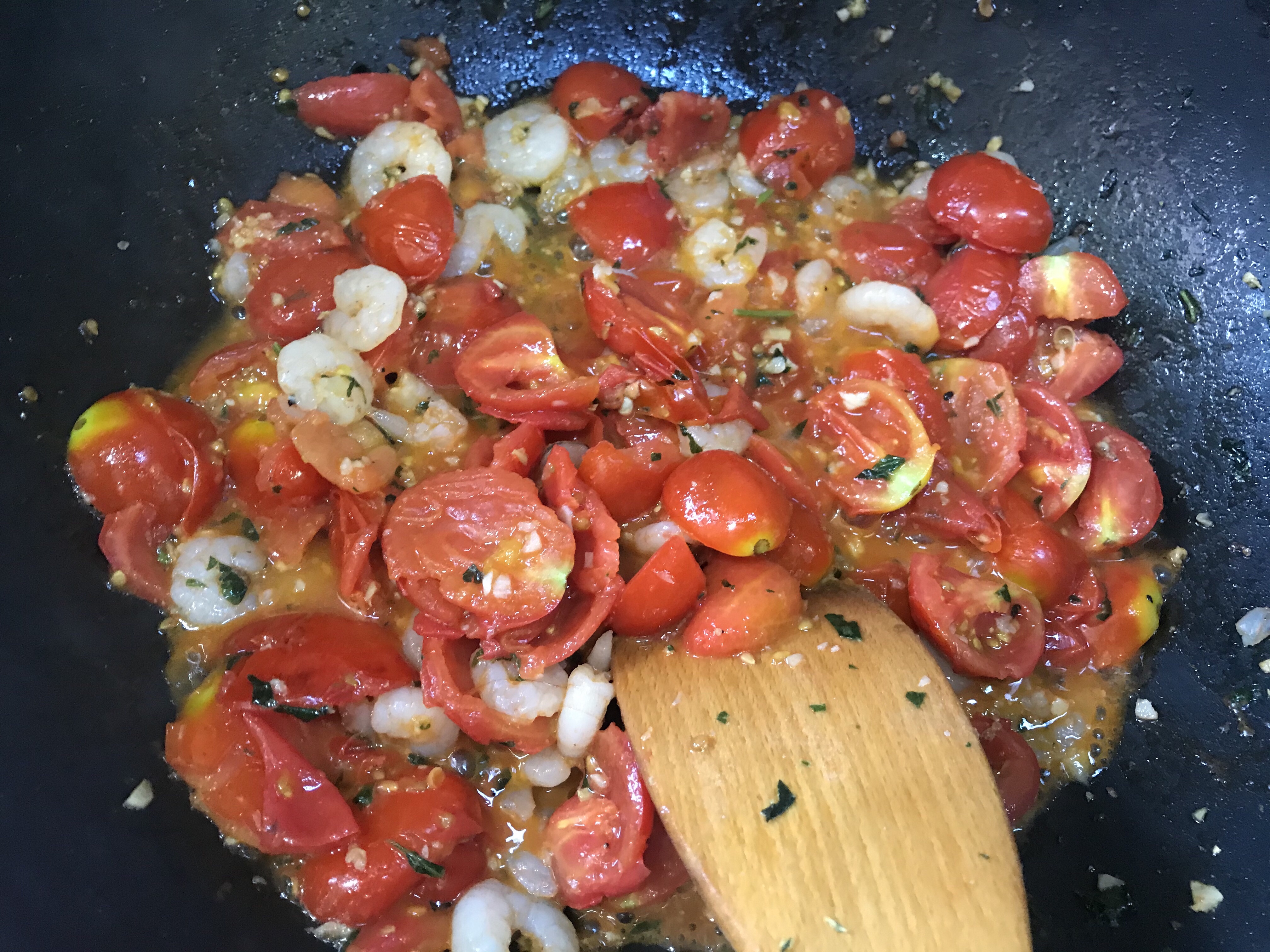 🦐番茄豆子烩虾的做法