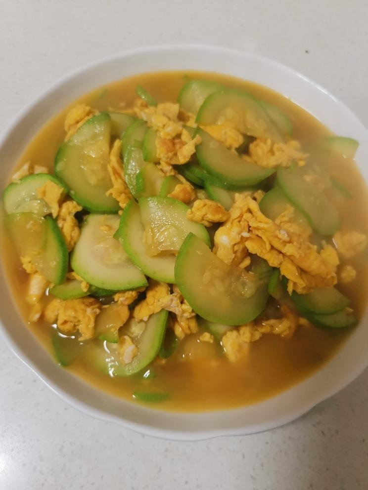 茭瓜炒鸡蛋的做法