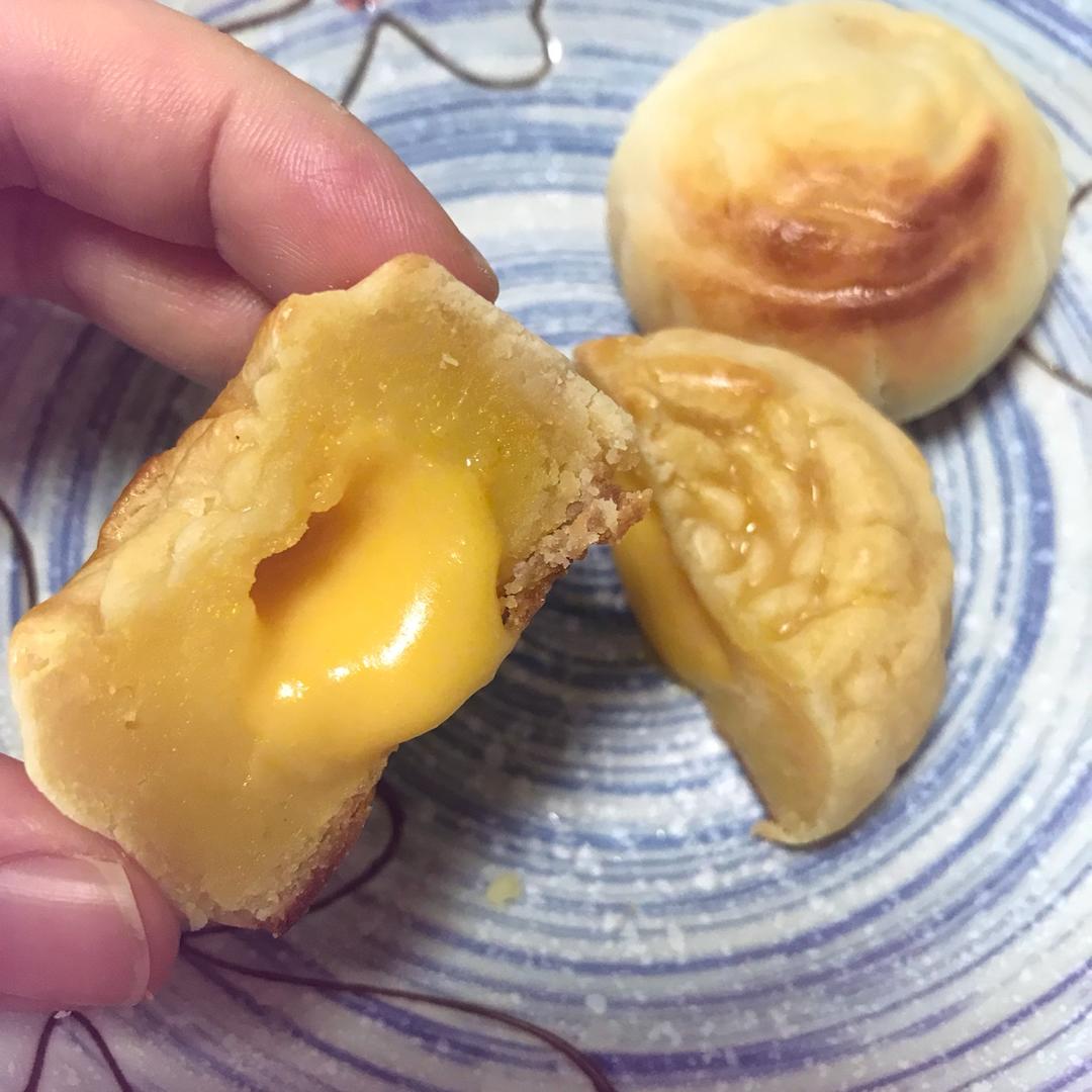 流心奶黄月饼（无吉士粉/转化糖浆版本）【曼食慢语】