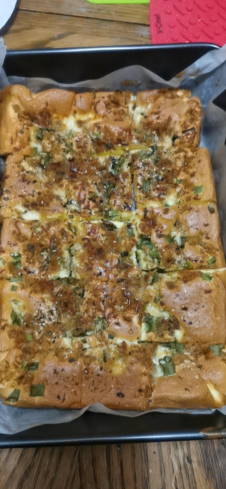 香葱肉松火腿蛋糕（不用水浴也可以超级嫩！）