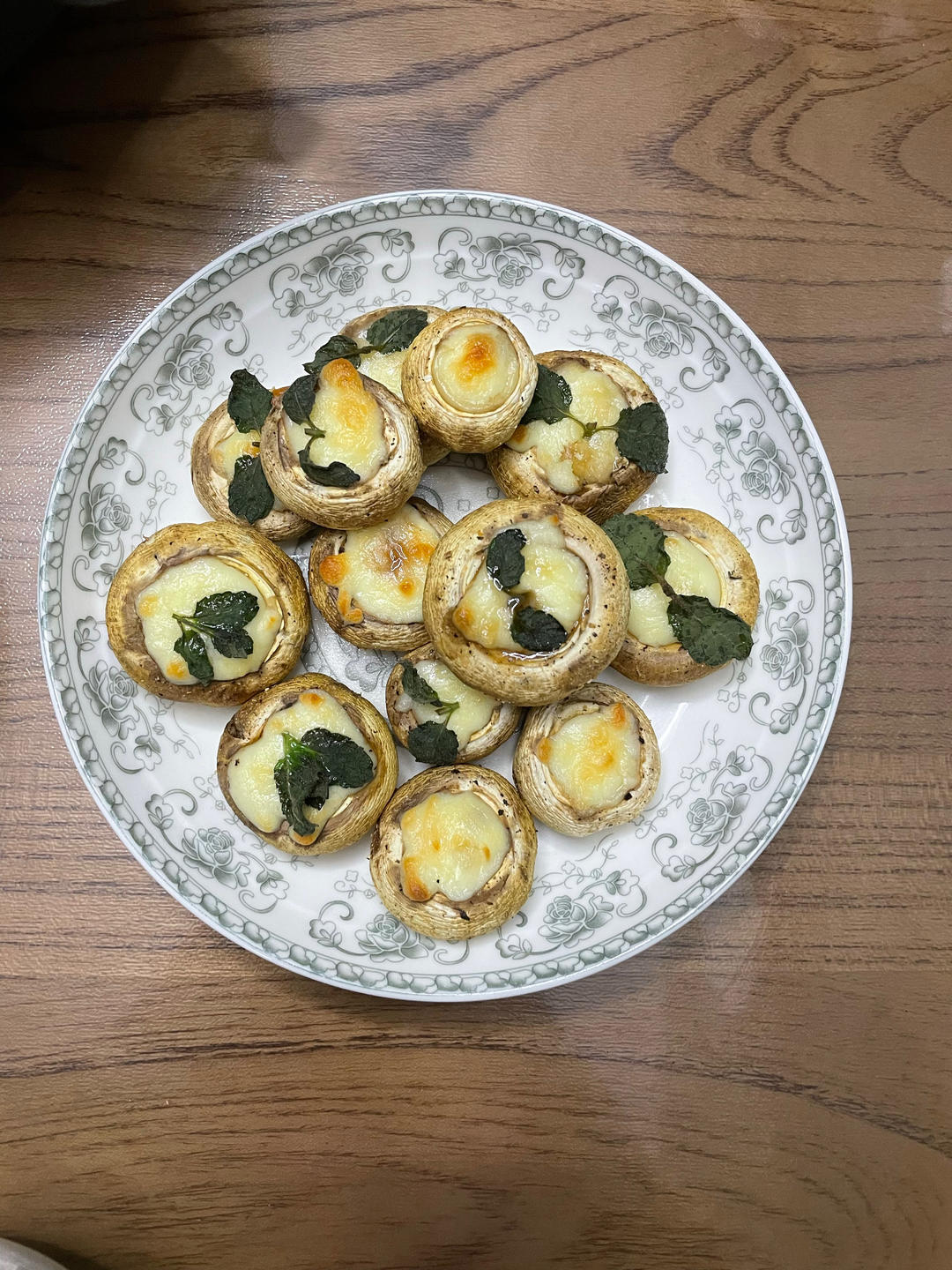 鲜掉眉毛的芝士焗口蘑