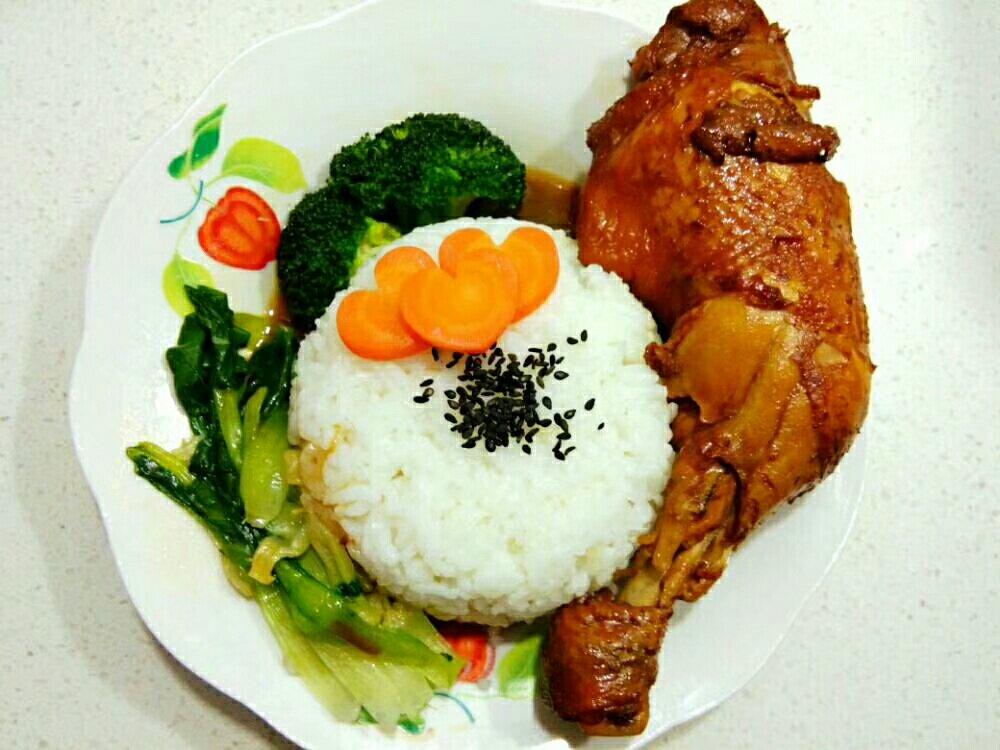 照烧鸡腿饭