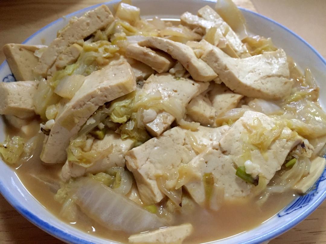 白菜（娃娃菜）炖豆腐—豆腐不碎且入味，手残党的福音
