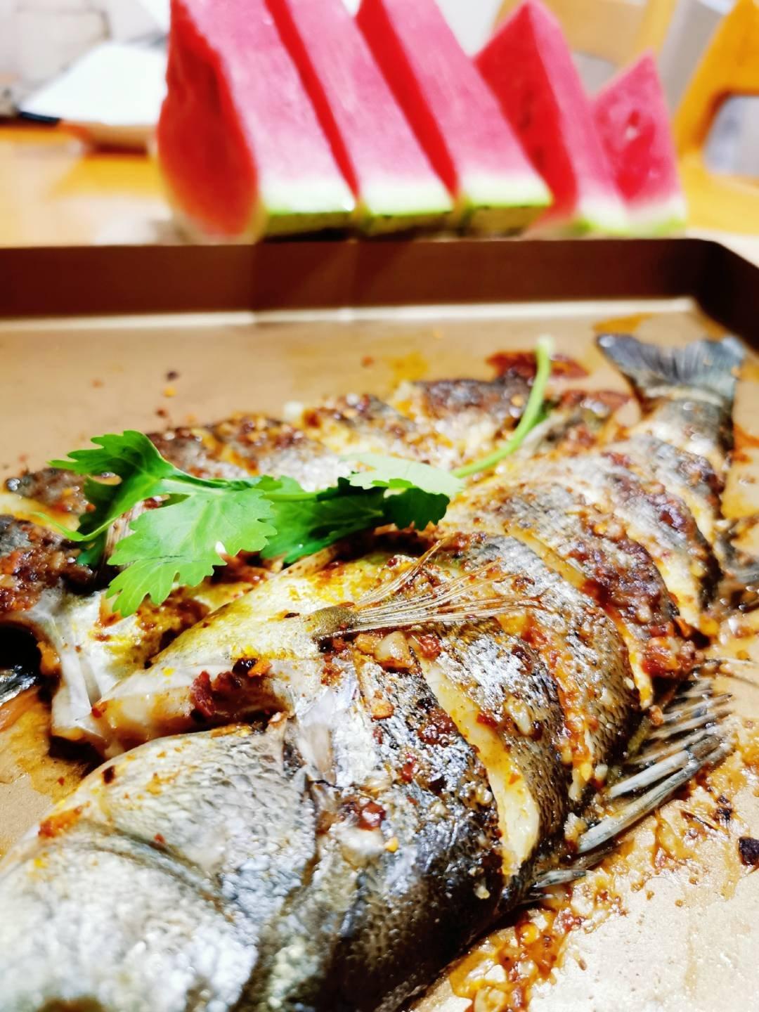 超易上手的香烤海鲈鱼