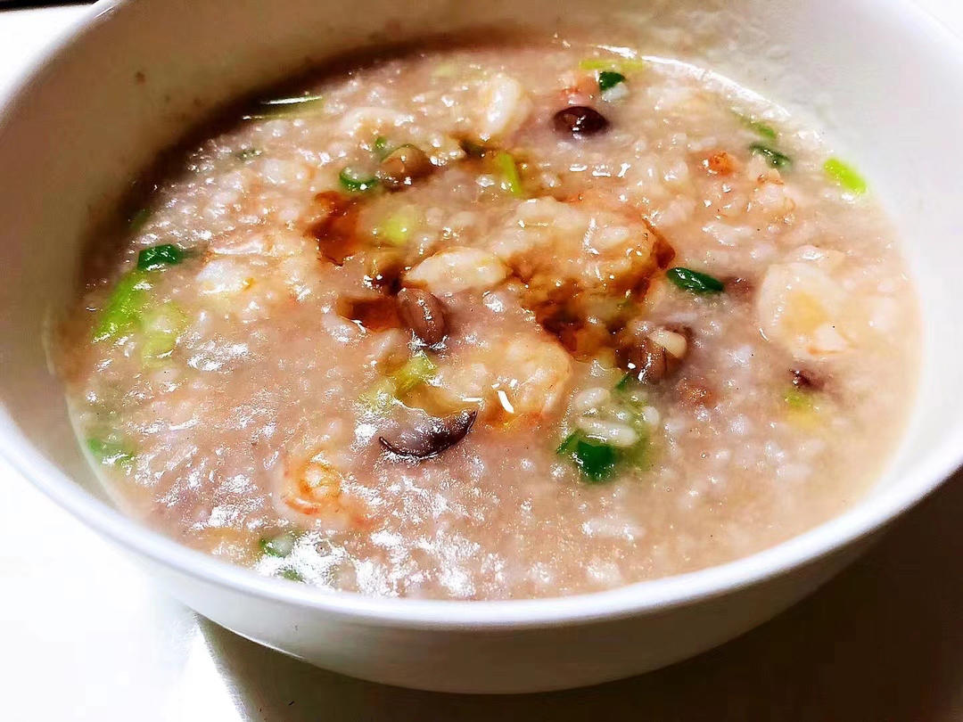 最正宗的潮汕海鲜粥-虾粥