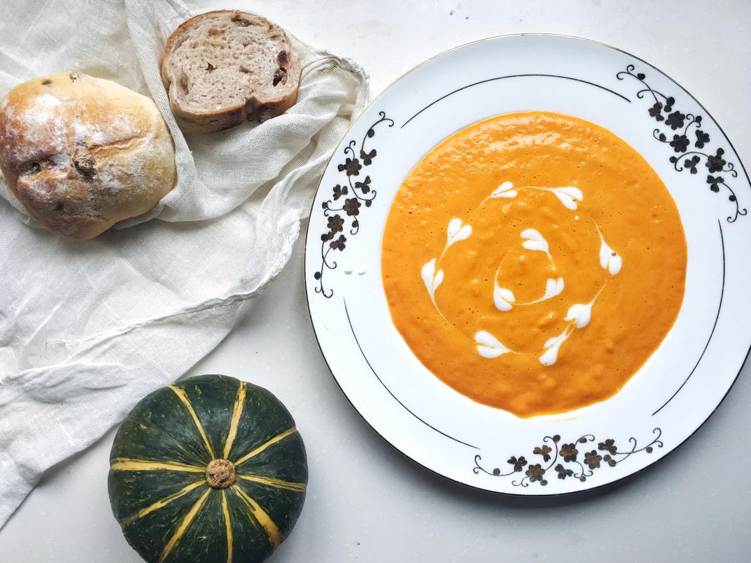 南瓜浓汤的做法