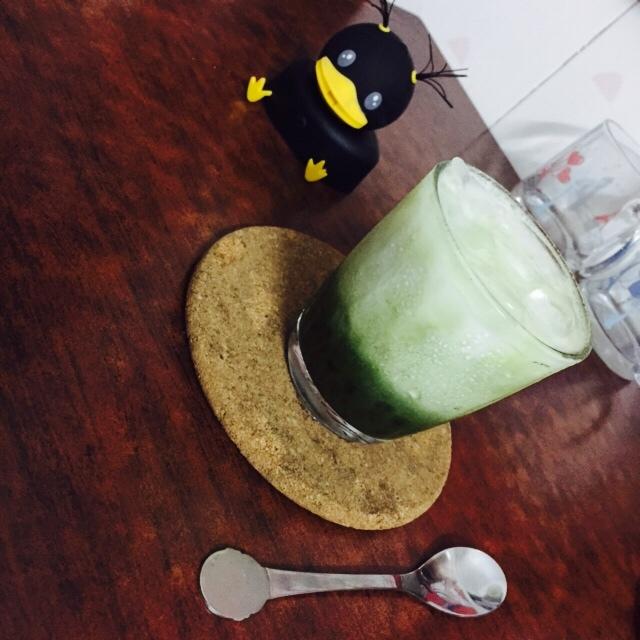 【夏日快手饮品】抹茶红豆冰拿铁