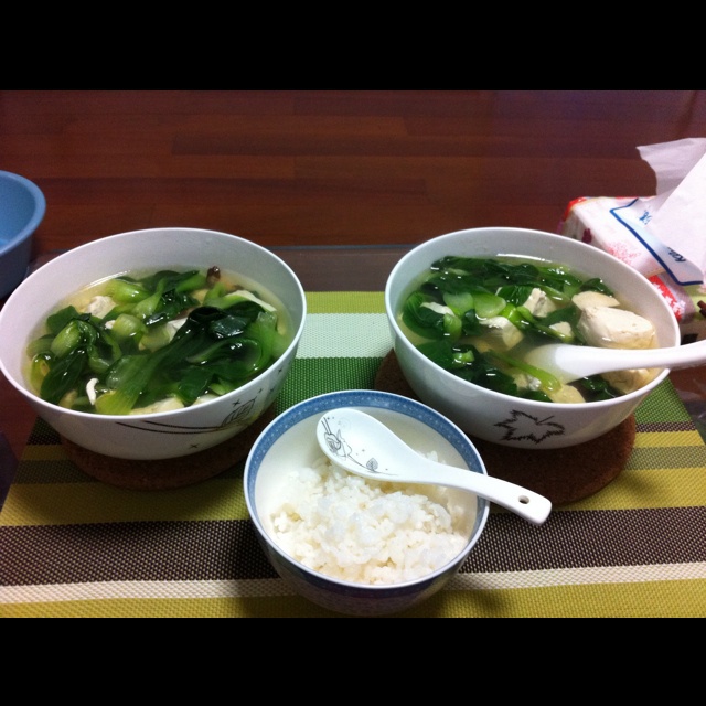 青菜豆腐汤