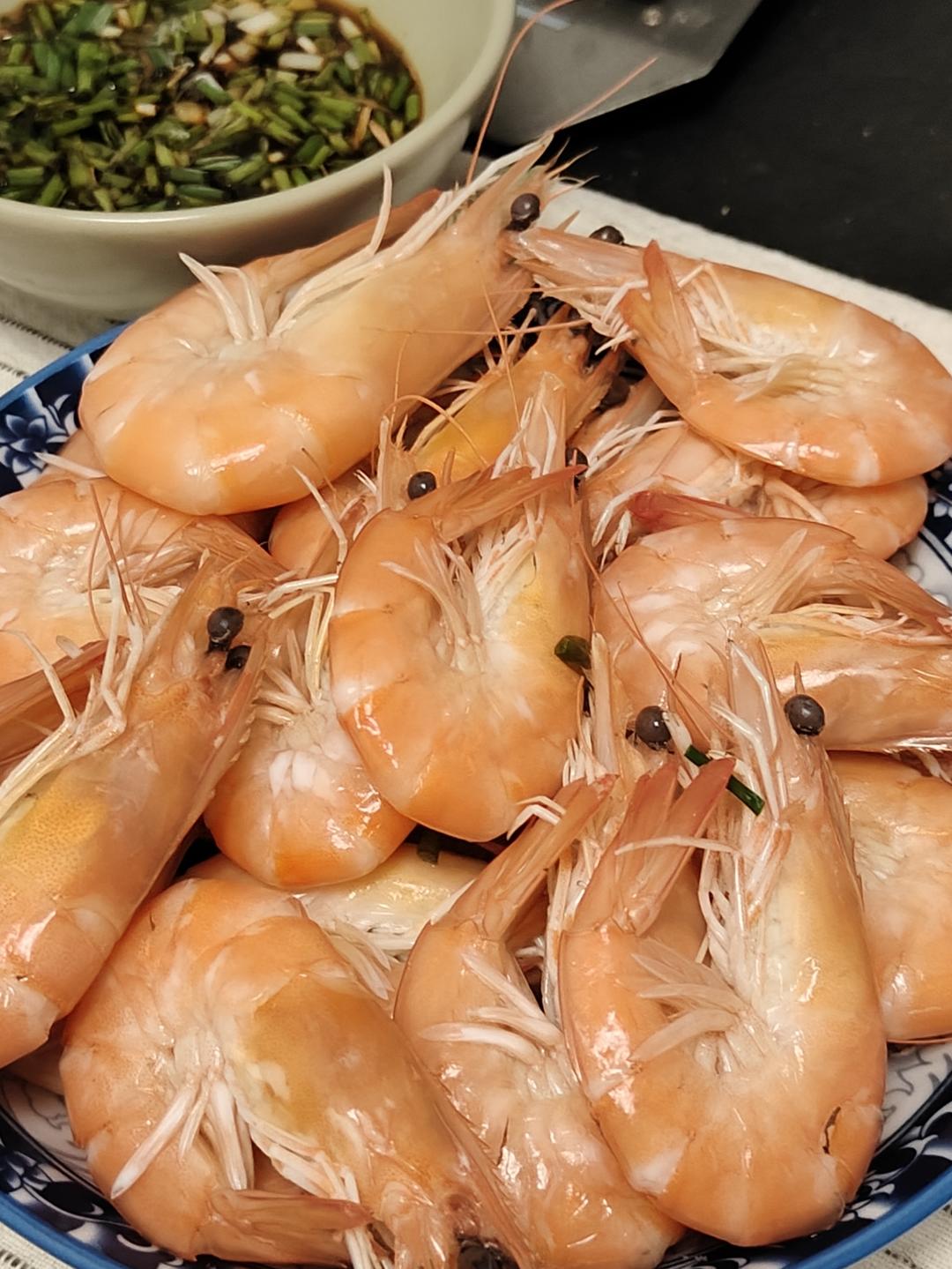 最简单的白灼虾（水煮）盐水基尾虾