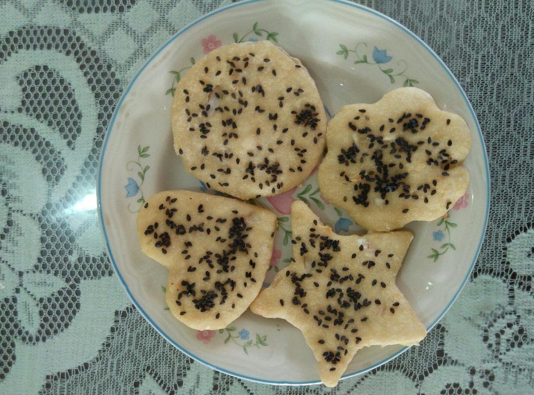 洋葱虾皮芝麻豆渣饼（电烤箱版）的做法