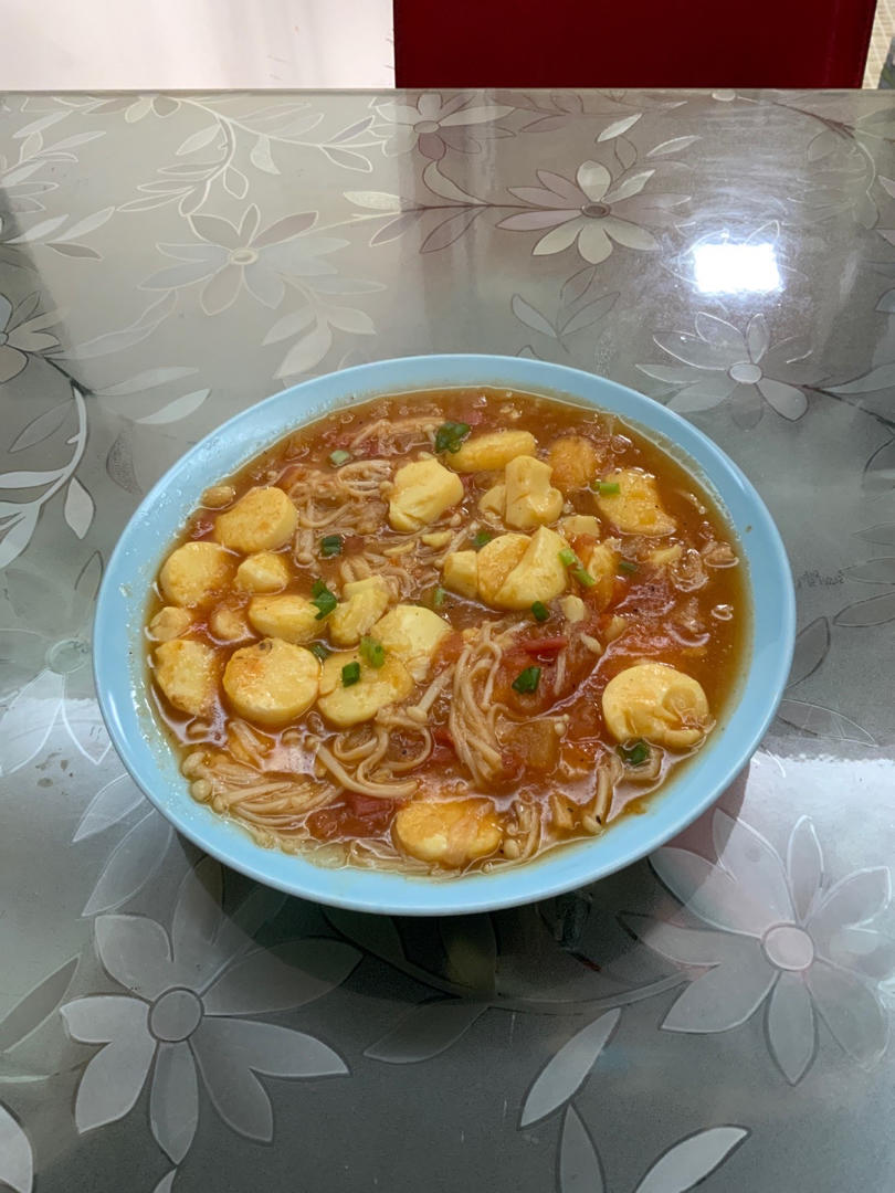 金针菇烧日本豆腐