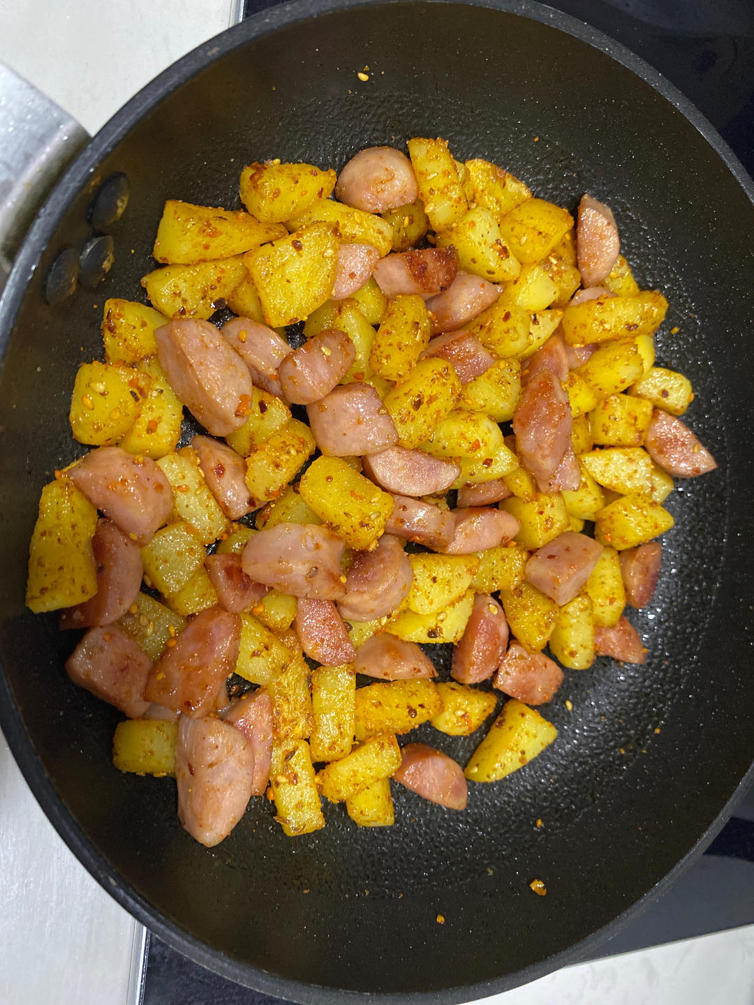 烧烤风味的土豆小香肠