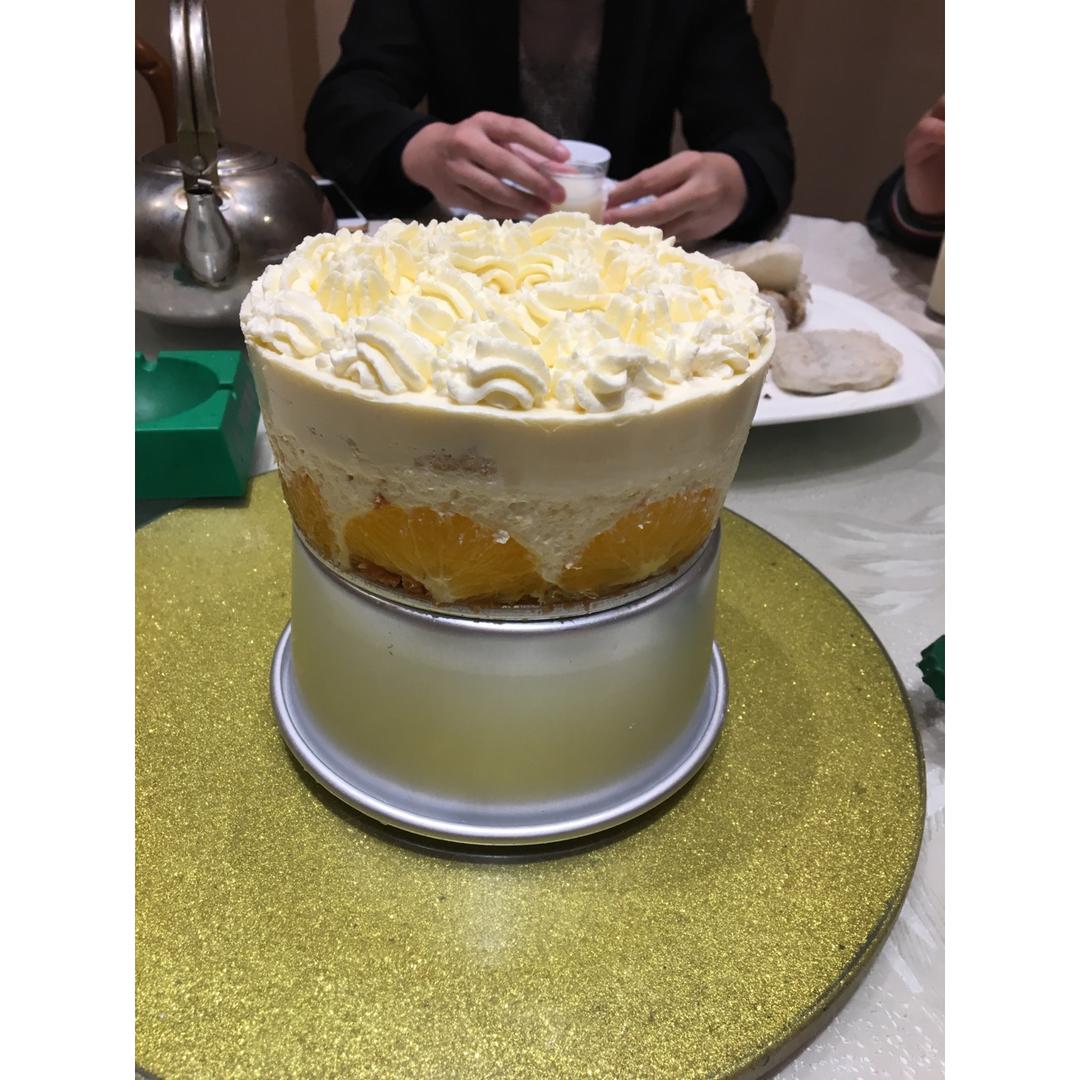香橙酸奶慕斯蛋糕