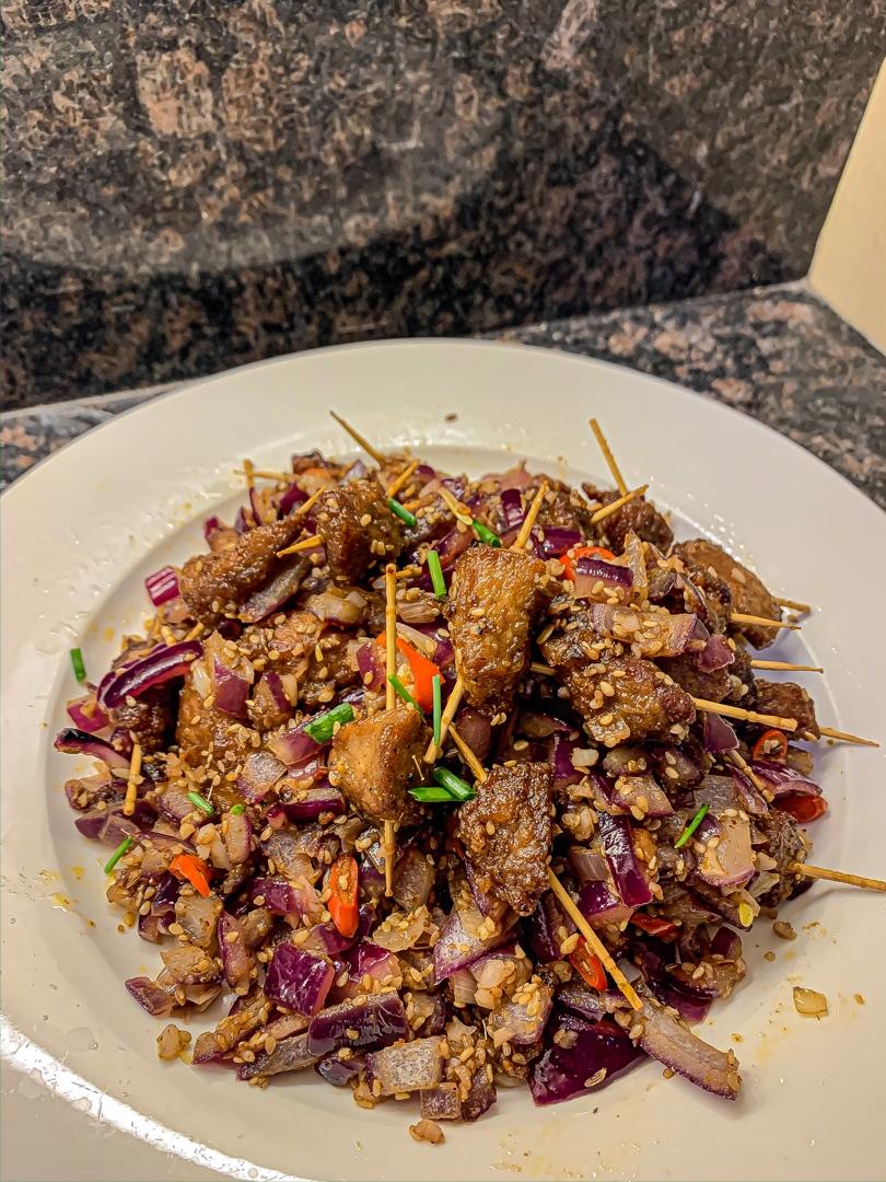 好吃到没朋友的牙签肉