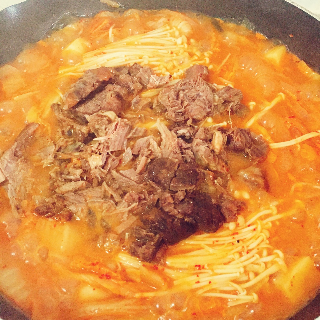 韩式泡菜汤的做法 步骤7